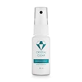 Crystal Clear – effektives nachhaltiges Anti Fog Spray – Antifog Spray – 30 ml – Antibeschlag Spray für Schwimmbrillen für Taucherbrillen für Skibrillen und Visiere – Made in Germany