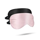 Luxtude 2er Pack Schlafmaske Seide Bio für Frauen Damen Herren Bequem, 100% Natürliche Maulbeere Schlafbrille Augenmaske Augenbinde zum Schlafen, Satin Augen Schlafmaske Nachtmaske Sleeping Eye Mask