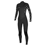 O';Neill Womens Epic 5/4mm Chest Zip Neoprenanzug - Schwarz Cindy Daisy