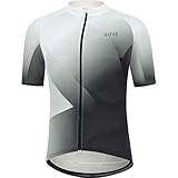 GORE WEAR Herren Fahrrad-Kurzarmtrikot Fade, L, Weiß/Schwarz