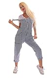 OSAB 88012 Casual Damen Jeans Hose Latzhose Latzjeans Denim Overall Pants Regular