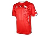 Puma Schweiz Heimtrikot rot Suisse Home Shirt Fußball Trikot Fan Jersey EM WM, Größe:L