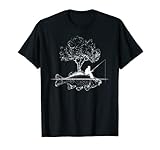 Angel Fisch Insel Kreativ Kunst Angler Geschenk T-Shirt