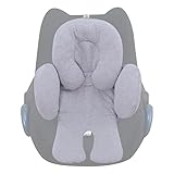 JANABEBE Sitzverkleinerer Antiallergikum Universal Baby 100% Baumwolle (Grey Stone, Enthält eine Kopf- und eine Körperstütze)