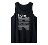 Ham Nährwertangaben zu Weihnachten Tank Top