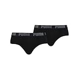 PUMA Herren Basic Briefs Slip, Schwarz, M EU