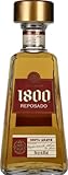 1800 Reposado Tequila 38% vol. (1 x 0,7l) – Feiner Blend aus fassgelagertem Tequila – Hergestellt aus 100% blauer Weber-Agave von Hand geerntet