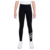 Nike Unisex Kinder nsw favorites gx Leggings, Black/White, M ( 137-146 cm)