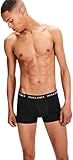 Herren Jack & Jones Set 5er Pack Trunks Boxershorts Stretch Unterhose Basic Jersey Unterwäsche, Farben:Schwarz, Größe:L