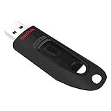 SanDisk Ultra USB 3.0 Flash-Laufwerk 64 GB (SecureAccess Software, Passwortschutz, Übertragungsgeschwindigkeit von bis zu 130 MB/s) Schwarz