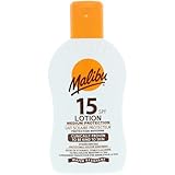 Malibu Mittlerer Schutz, wasserbeständig, mit Vitamin angereichert, LSF 15, Sonnencreen-Lotion, 200 ml