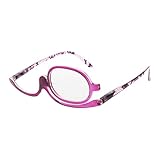 Xurgm Lesebrillen,Damen Schminkbrille - Make up Brille,+1,5 +2,0 +2,5, 3,0,+3,5,+4,0 (+2.00, Lila)