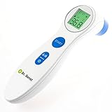 Dr. Senst Digitales Fieberthermometer Hochpräzise Temperaturmessung Infrarotes berührungsloses Fieberthermometer für schnelle hygienische Messung Temperaturmessgerät für Objekte und Körpertemperatur