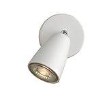 IMPTS LED Deckenstrahler Deckenleuchte Deckenspot 1-flammig Weiss Wohnzimmerlampe Deckenlampe Spotleuchte Warmweiße Lichtfarbe Verstellbarer Spot 1 x 3W GU10 （250LM, Chrom）