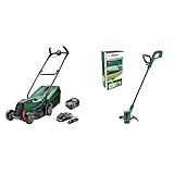 CityMower 18 + EasyGrasscut 18 Rasenmäher+Rasentrimmer Bundle