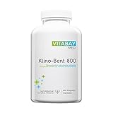 Vitabay Klino-Bent 800 • 240 vegane Kapseln • Zeolith / Bentonit • Tribomechanisch mikronisiert und aktiviert • Pharmaqualität • Ultrafein und organisch