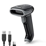 Eyoyo Barcode Scanner 1D 2D QR Handheld, Code Scanner 3 in 1 Verbindungsart Bluetooth 2.4G Wireless USB Kabel, Barcode Leser mit Windows, Android, iOS, Tablets oder Computer(EY-034 Grau)