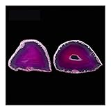 BEGISA Balance Chakra 1PC Natürlicher Achat Geode Poliert Unregelmäßige Kristallscheibe Stein DIY Anhänger Mineral Heimdekoration Stile Werden nach dem Zufallsprinzip Glücksstein gesendet Kristalle