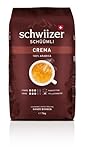 Schwiizer Schüümli Crema Ganze Kaffeebohnen 1kg - Intensität 3/5 - UTZ-zertifiziert