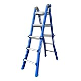 Alumexx Multi-Climb – Mehrzweckleiter – Klappleiter aus hochwertigem Aluminium – Multifunktionsleiter – Belastbar bis 150kg – Aluminiumleiter – Hochwertiges Aluminium – Entspricht (EN131) (4x4)