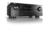 Denon AVR-X2700H 7.2-Kanal AV-Receiver, Hifi Verstärker, Alexa kompatibel, 6 HDMI Eingänge und 2 Ausgänge, 8K-Video, Bluetooth, WLAN, Musikstreaming, Dolby Atmos, AirPlay 2, HEOS Multiroom