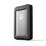 SanDisk Professional 5TB, G-Drive ArmorATD, mobile Festplatte, All-Terrain Festplatte (USB-C-fähig, 140 MB/s, für Mac und Windows, wasser- und staubfest) Grau/Schwarz