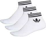 adidas Trefoil Ankle Socks Socken 3er Pack (39-42, white)