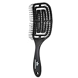 amathings Blow-Dry Brush Haarbürste Classic Föhn-, Entwirrungs- und Massagebürste Paddle für schnelles anti ziep entwirren und föhnen