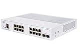 Cisco Business CBS350-16T-E-2G Managed Switch, 16 Port GE, EXT PS, 2 x 1G SFP, begrenzter lebenslanger Schutz (CBS350-16T-E-2G)