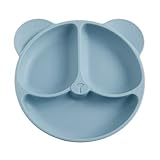 Baby Tischset, Baby Teller Rutschfest Babyplatte Silikon Suction Plate Baby BPA-freie Saugnapf Teller für Kleinkinder