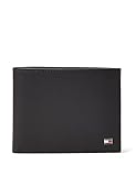 Tommy Hilfiger Herren Geldbörse Eton Trifold aus Leder, Schwarz (Black), Onesize