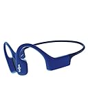 Shokz OpenSwim Schwimmen MP3 Kopfhörer, Open-Ear Bone Conduction Headset, IP68 Wasserdicht, 4 GB Speicher, MP3 Player für Schwimmen und Surfen, 【kein Bluetooth】, Sapphire Blued