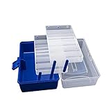 Werkzeugkoffer leer Tragbare Werkzeugkasten Organizer mit Griff Angeln Elektriker Autoreparatur Multi-Layer Werkzeug Fall for Home Storage Outdoor Werksreisen Werkzeugtaschen ( Color : Triple Layer )