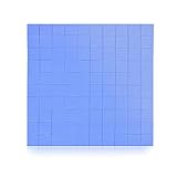 SANTOO 100 x 100 x 1mm Thermal Pad Wärmeleitfähige Silikonkissen Wärmeleitpad mit Hoch Wärmeleitfähigkeit für Chipsatzkühlung - Blau