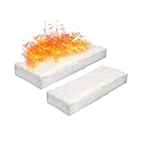 ZYNCUE Bio-Fasern Schwamm für Bioethanol Kamin, 2 Stück, 30 x 10 x 5 cm, Bio-Fasern, Schwamm für Ethanol, Kamin, Innen-Gel, für Brenner, Kamin, Feuer, Bio-Feuer