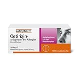 Cetirizin-ratiopharm bei Allergien: Linderung für die Allergie - Antiallergikum gegen Heuschnupfen, Pollenallergie und Nesselsucht, 100 Tabletten