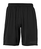 uhlsport Performance Shorts Herren Shorts Sport Fußball Fitness Wandern Radfahren Laufshorts Kurze Hose Laufhose Sommer 100% recyceltes Polyester schwarz - Größe XXL