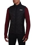 TCA Herren Excel Leichte Thermo-Laufweste, Gesteppt mit Reißverschlusstaschen - Black Stealth (Schwarz), S