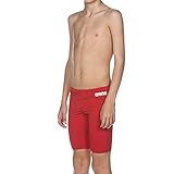 arena Solid Junior Jungen Badehose, Chlorbeständige Jammer Badehose für Wettkämpfe aus MaxLife Material mit UV-Schutz Faktor 50+