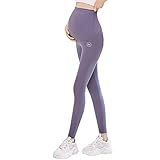 MJIQING Umstandsleggings, Lange Umstandshose Leggings Baumwolle Stretch Dünn Blickdichte Schwangerschaft Hosen Leggings Jogginghose Freizeithose für Schwangere