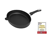 AMT I-4127 Pfanne Oval Fischpfanne - Pfannen (Oval, Fischpfanne, Schwarz, 410 mm, 270 mm, 50 mm)