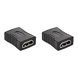 Amazon Basics - HDMI-Adapter, 2er-Pack, 29 x 22mm, Schwarz