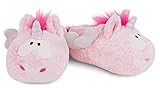 NICI 44375 Hausschuhe Plüsch rosa Einhorn Pink Harmony Gr. 38-41