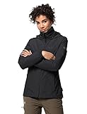 Jack Wolfskin Damen Stormy Point Jacket W atmungsaktive Regenjacke, Schwarz (Black), L