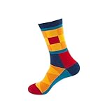 GADXE Jungen Strümpfe Männer und Frauen Herbst und Winter Modetrend Bedruckte mittlere Röhrenstrümpfe verdickte warme Socken Strümpfe Männer (D, OneSize)