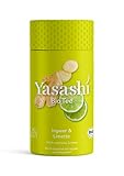 Yasashi Bio Tee | Bio Kräutertee Ingwer & Limette | fruchtig-scharf | 100% natürliche Zutaten | 100% Bio Qualität | 100% recyclefähige Verpackung | 16 Pyramidenbeutel x 2,5g