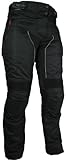 HEYBERRY Damen Motorrad Hose Motorradhose Textil Schwarz Gr. M / 38