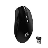 Logitech G305 LIGHTSPEED kabellose Gaming-Maus mit HERO 12K DPI Sensor, Wireless Verbindung, 6 programmierbare Tasten, 250 Stunden Akkulaufzeit, Leichtgewicht, PC/Mac - Schwarz