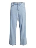 Herren Jack & Jones Wide Leg Jeans Loose Fit Relaxed Denim 90´s Vintage Baggy Style JJIALEX, Farben:Blau, Größe Jeans:31W / 34L, Z-Länge:L34