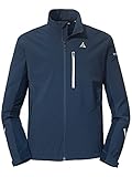 Schöffel Herren Softshell jakke indvendig wind und wasserabweisende Winter Wanderjacke mit Body Mapping Technologie atmungsaktive Outdoorjac, navy blazer, 50 EU